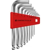Sada imbus klíčů v plast.držáku 9 ks 1,5-10mm Kul.hlava PB Swiss Tools