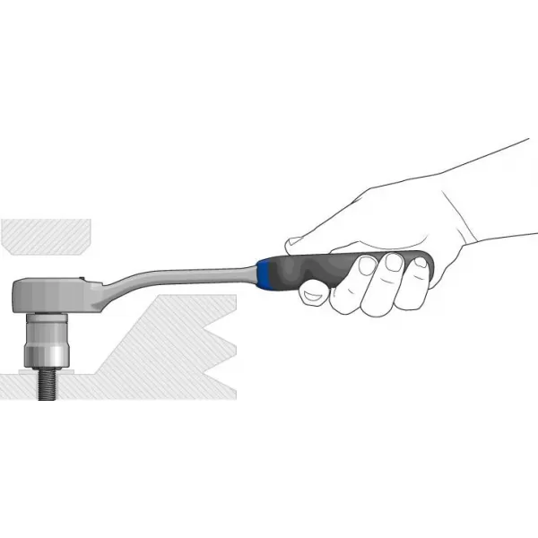 Ráčna s přepínací páčkou 1/2" 72zubů 270mm GEDORE