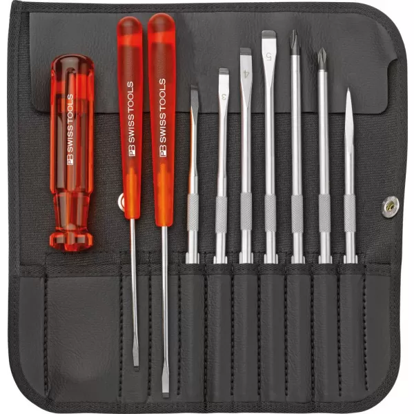 Sada výměnných čepelí 10 ks v rolovací tašce PB Swiss Tools
