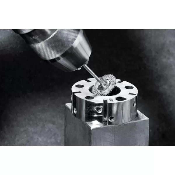 Miniaturní kul.kartáč ocel.drát vlnitý 22x0,1mm Lessmann