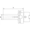 Redukční pouzdro DIN69893A HSK-A63 tvar B MK1x100mm FORTIS