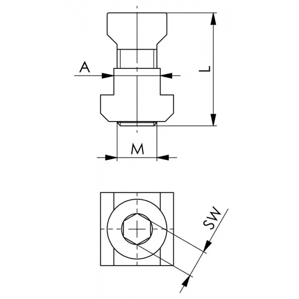 Upevňovací sada 7600BF-30 M16x20 AMF