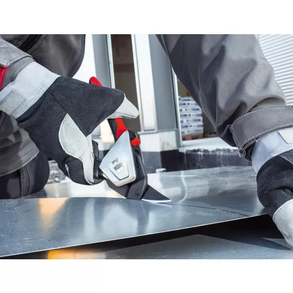 Nůžky na plech ideál pákový převod a 2-složková rukojeť, pravé 230mm Erdi