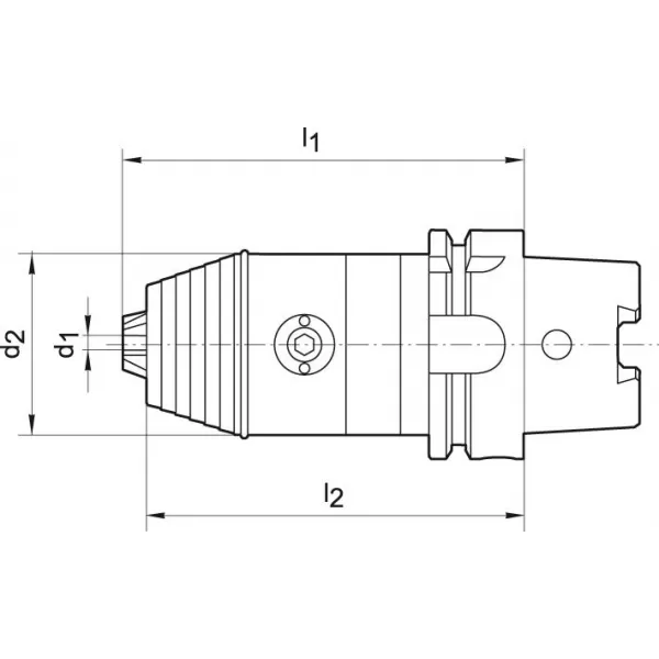 Precizní sklíčidlo DIN69893A 0,3-8mm HSK-A 63 WTE