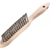 Kartáč na kout.svary V4A hladká, 3-řadový 0,3mm Lessmann