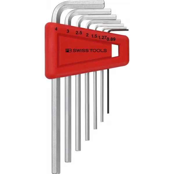 Sada imbus klíčů v plast.držáku 7 ks 0,89-4mm PB Swiss Tools