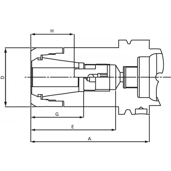 Kleštinový upínač DIN69893A CP25 HSK-A 63-100 FAHRION
