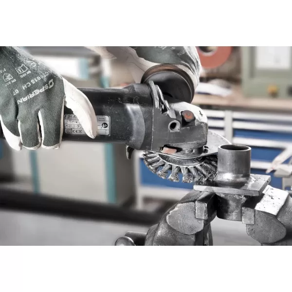 Kužel.kartáč ocel.drát 115x12mm splét.0,5mm Lessmann