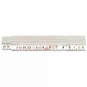 Skládací metr plast bílý 1m HULTAFORS
