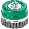 Kartáč hrncový nerez splét. 80x0,5mm Lessmann