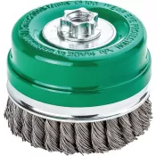 Kartáč hrncový nerez splét. 80x0,5mm Lessmann