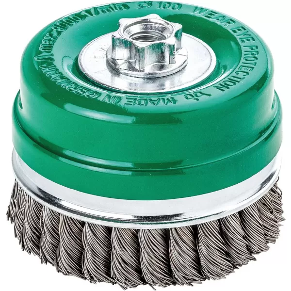 Kartáč hrncový nerez splét. 80x0,5mm Lessmann