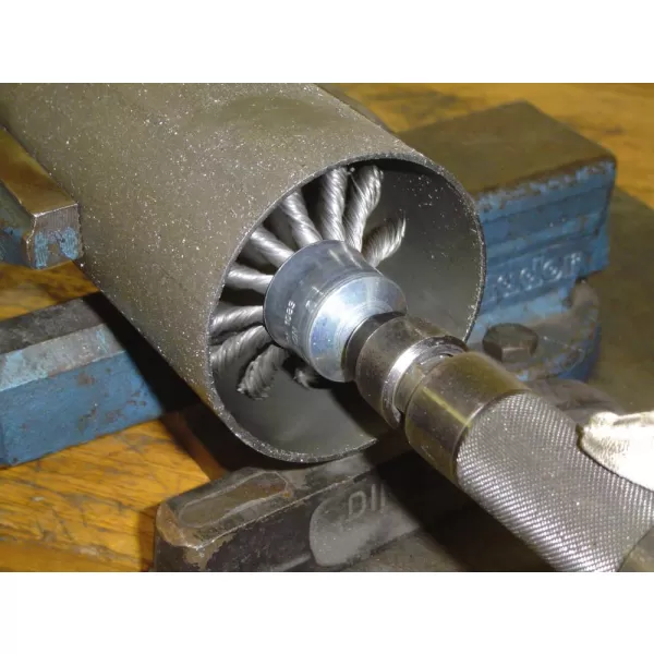 Kartáč štětcový,nerez splét.19x28/72x0,35mm Lessmann