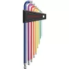 Sada imbus klíčů v plastovém držáku 9dílná1,5-10 90-100stupňů Rainbow PB Swiss Tools