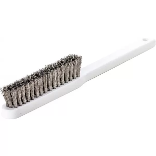 Jemný kartáč plast.ruk. nerez, vlnitý 0,15mm Lessmann
