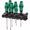 Sada šroubováků Kraftform Plus Lasertip 334/355/6 Rack plochý/PZ 6 ks Wera 05105656001
