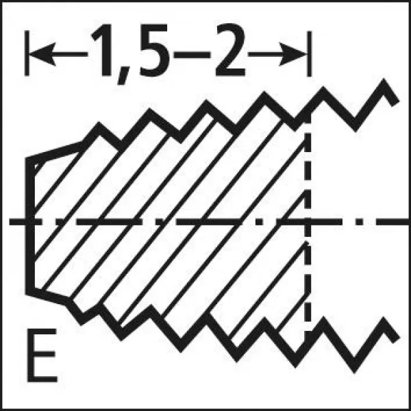 Strojní závitník FAT DIN371 HSS-Co5 černěný typ N 6H slepý otvor M3 FORMAT