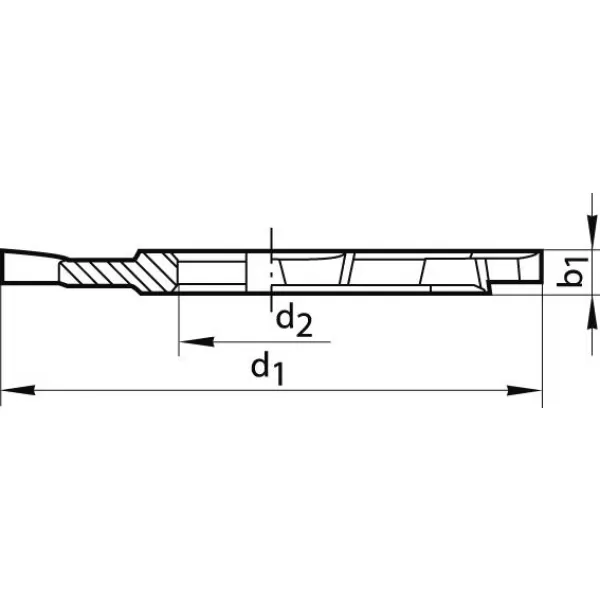 Kotoučová fréza DIN885 HSS-Co5 typ HR tvar A křížové ozubení 125x10mm FORMAT