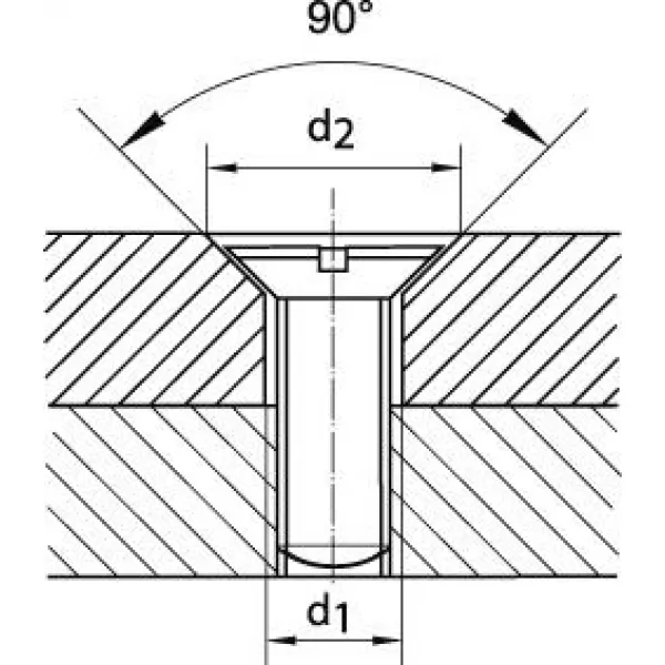Vícefazetový stupňovitý vrták DIN8374 HSS 90° M8 FORMAT