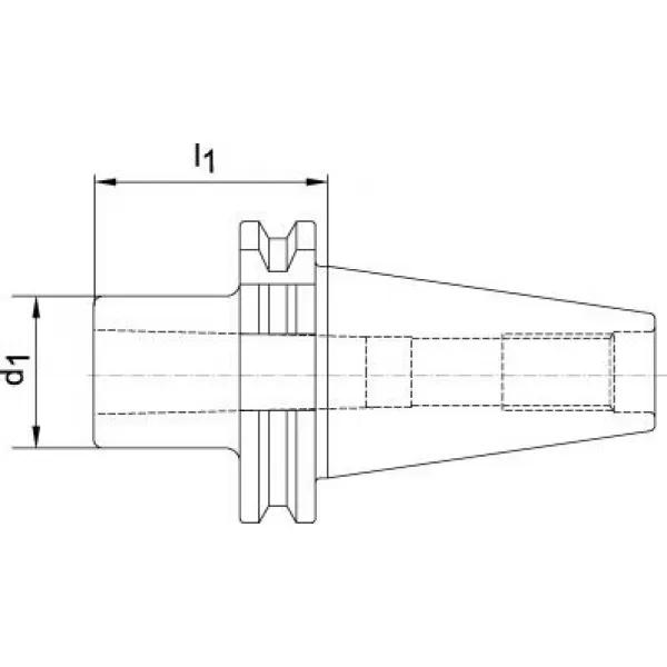 Nástavné pouzdro DIN69871ADB tvar A SK40/MK2 FORTIS