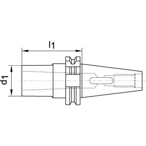 Nástavné pouzdro DIN69871ADB tvar B SK40/MK2 FORTIS