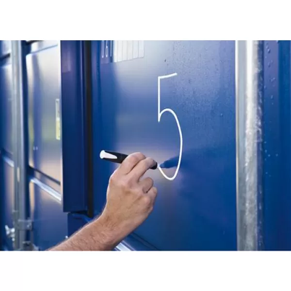 Permanentní popisovač VISOR průmyslový, bílá Pica