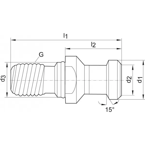 Utahovací čep DIN69872A SK40-M16 FORMAT
