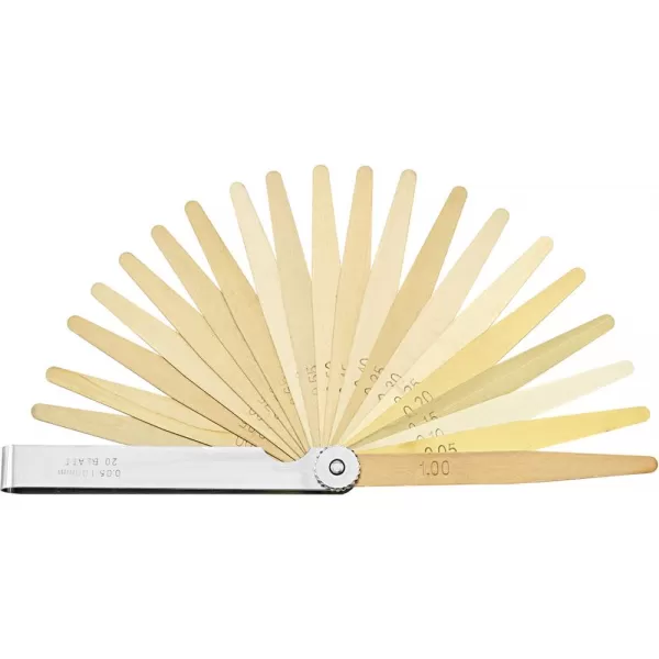 Přesná spárová měrka 20 listů 0,05-1mm mosaz FORMAT