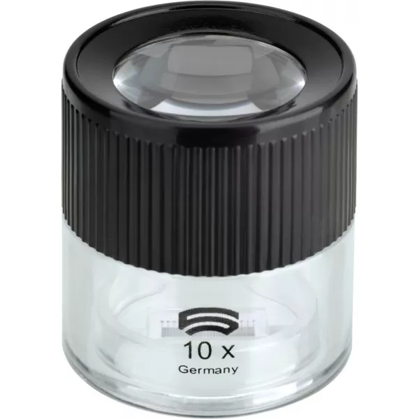 Lupa se stojánkem Basic-Line 10x D30 se stupnicí SCHWEIZER