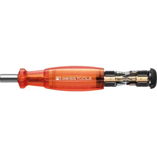 Držák bitů se zás.,červ. 8 ks, drážka, PH, TX PB Swiss Tools
