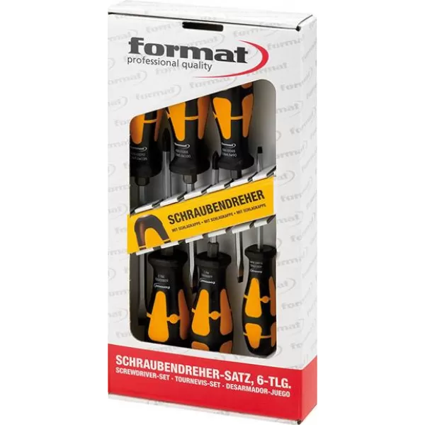Sada šroubováků úderová hlava, 6 ks. FORMAT
