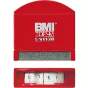 Metr svinovací bílý včetně patice z ušlechtilé oceli 3mx13mm BMI