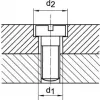 Krátký stupňovitý vrták HSS TiN Průchozí otvor 180° M4 GÜHRING