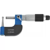 Mikrometry zaoblené měřicí plochy 0-25mm FORMAT