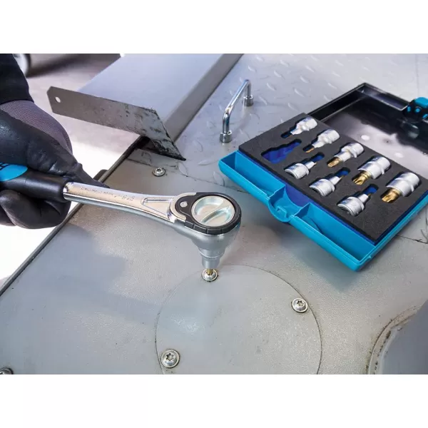 Sada šroubovák. hlavic Sada 1/2" T20 až T60 9dílná Hazet