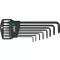 Sada imbus klíčů kulová hlava T9-TORX® T40 8 ks. Wiha