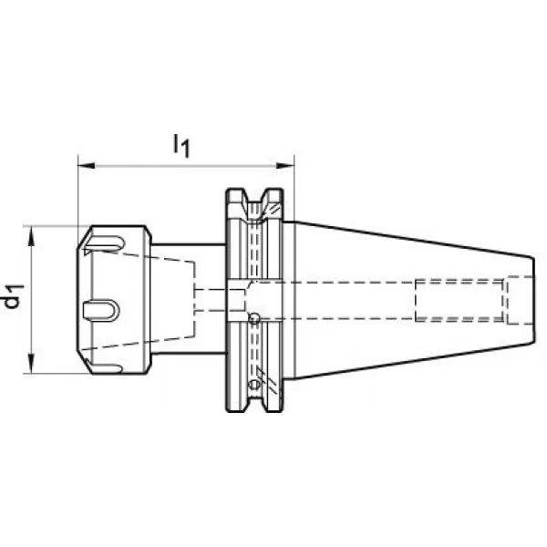 Kleštinový upínač DIN69871ADB SK50 ER40 A160 FORTIS