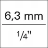 Nástrčkový klíč 6-hran 1/4" 9/16"mm GEDORE