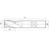 Drážkovací fréza krátká DIN327 HSSCo8 Z3 30mm FORMAT
