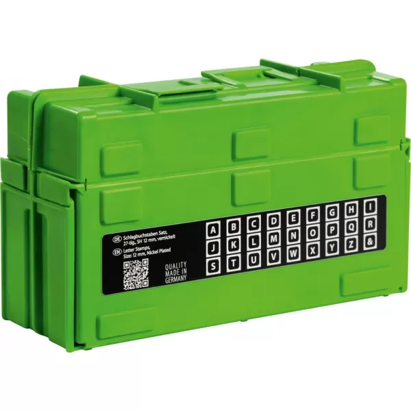 Sada raznice s písmeny poniklování, výška písma 3mm TURNUS