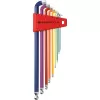 Sada imbus klíčů v plastovém držáku 9dílná 1,5-10mm 100stupňové Rainbow PB Swiss Tools