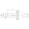 Termo upínač DIN69871 stopka SK50 25,0x160mm HAIMER