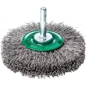 Kartáč kulatý stopkový nerez vlnitý 40x0,2mm Lessmann