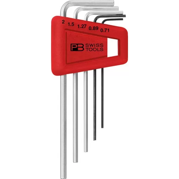 Sada imbus klíčů v plast.držáku 5 ks 0,71-2mm PB Swiss Tools