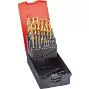 Sada vrtáků do kovu DIN338 HSS TiN-TIP Drill-Boy 1,0-13,0mm FORMAT