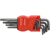 Sada imbus klíčů dlouhý, fosfátovaný kulová hlava T9-TORX® T40 FORMAT