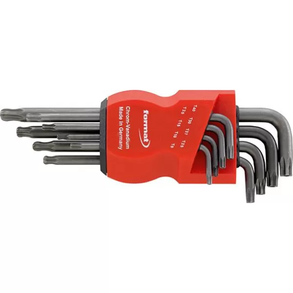 Sada imbus klíčů dlouhý, fosfátovaný kulová hlava T9-TORX® T40 FORMAT