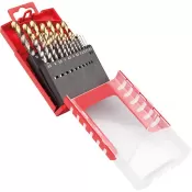 Sada vrtáků do kovu 1-10mm typ A002 v boxu 118G typ N 4xD 19 ks