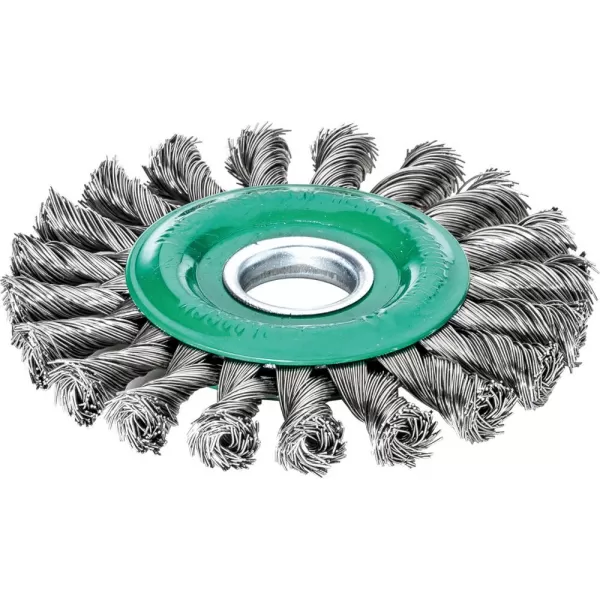 Kulatý kartáč, nerez 125x14mm, splét. 0,5mm Lessmann
