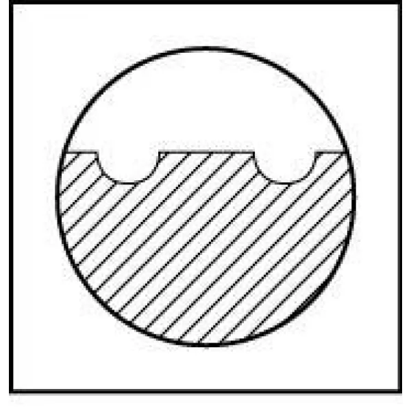 Stopková fréza krátká DIN844 HSSCo8 typ NF Z3 22mm FORMAT